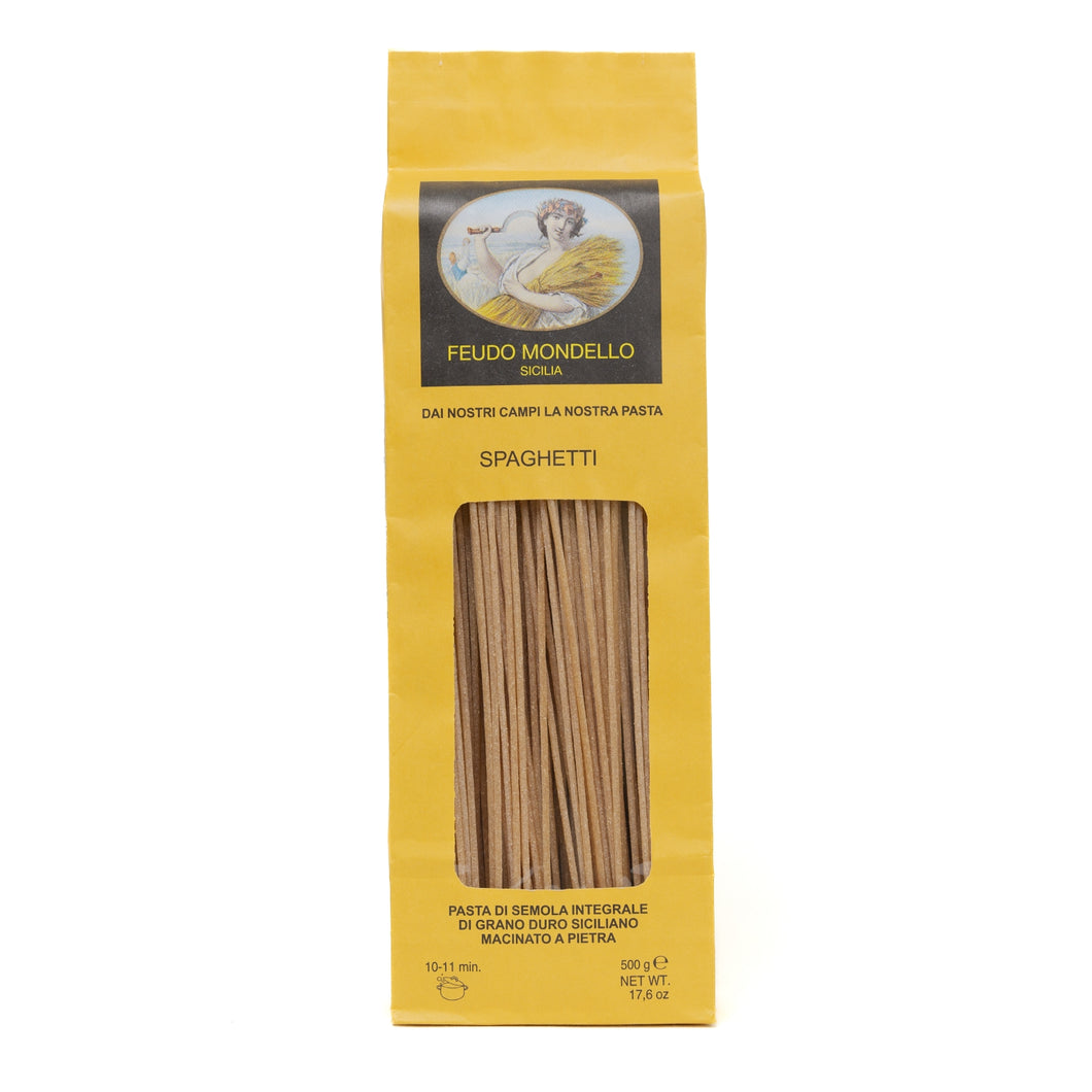 Spaghetti integrali di grano duro siciliano | 500 gr.